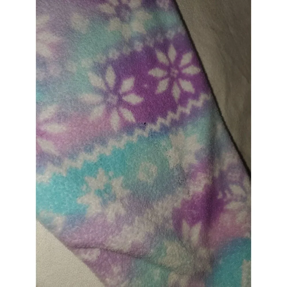 The Children's Place Girls Size 7/8 Snowflake Hoodie Purple Blue 🌍5/$10🌎